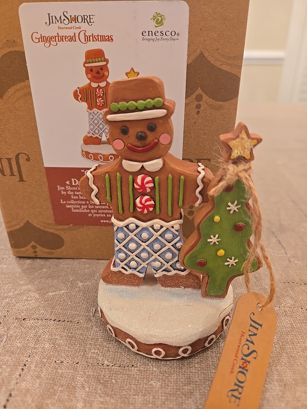 Jim Shore "Gingerbread Gent" Figurine ORIGINAL BOX
